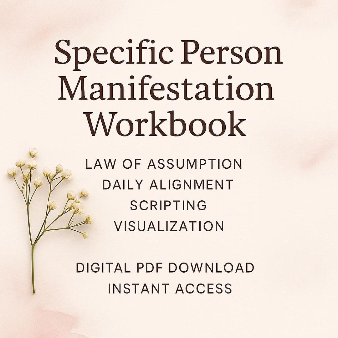 Specific Person Manifestation Workbook • SP Method Guide • PDF Daily ...