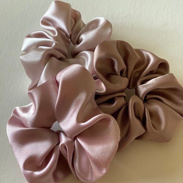 Gros chouchous à cheveux en satin -Scrunchies