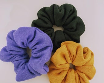Hair scrunchies in organic bamboo fleece - Large size - Scrunchies