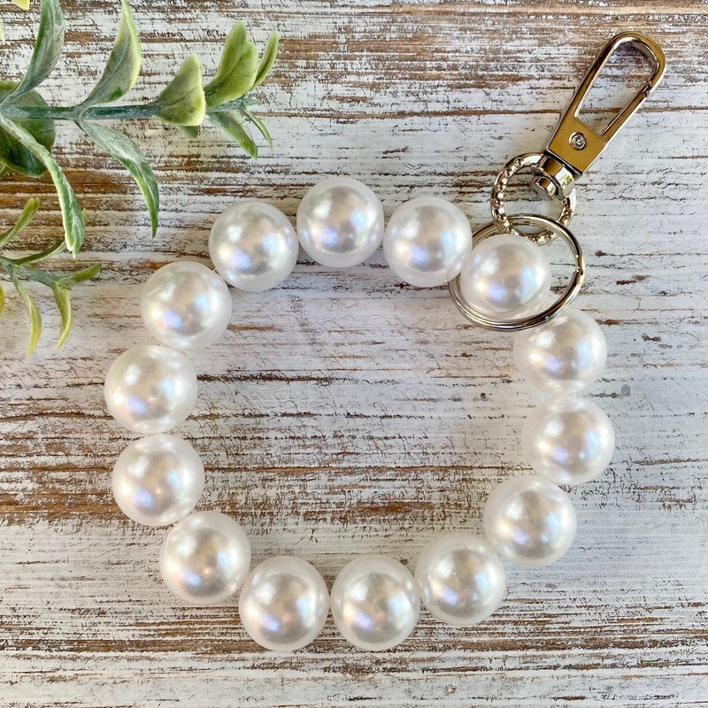 Pearl Key Chain - Etsy