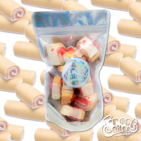 Freeze Dried Snack Cakes - Strawberry Shortcakez Roll Bites