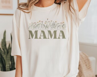 Floral Mama T-Shirt | Bella + Canvas, Mother's Day Tee