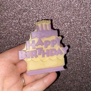 Sinal de derretimento de cera de carta de feliz aniversário – altamente perfumado – presente de caixa de correio amigável – derramado à mão – cor e perfume são opcionais – presente de aniversário.