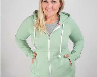 Willow Full-zip Women's Hoodie | Green Women's Full-Zip Hoodie