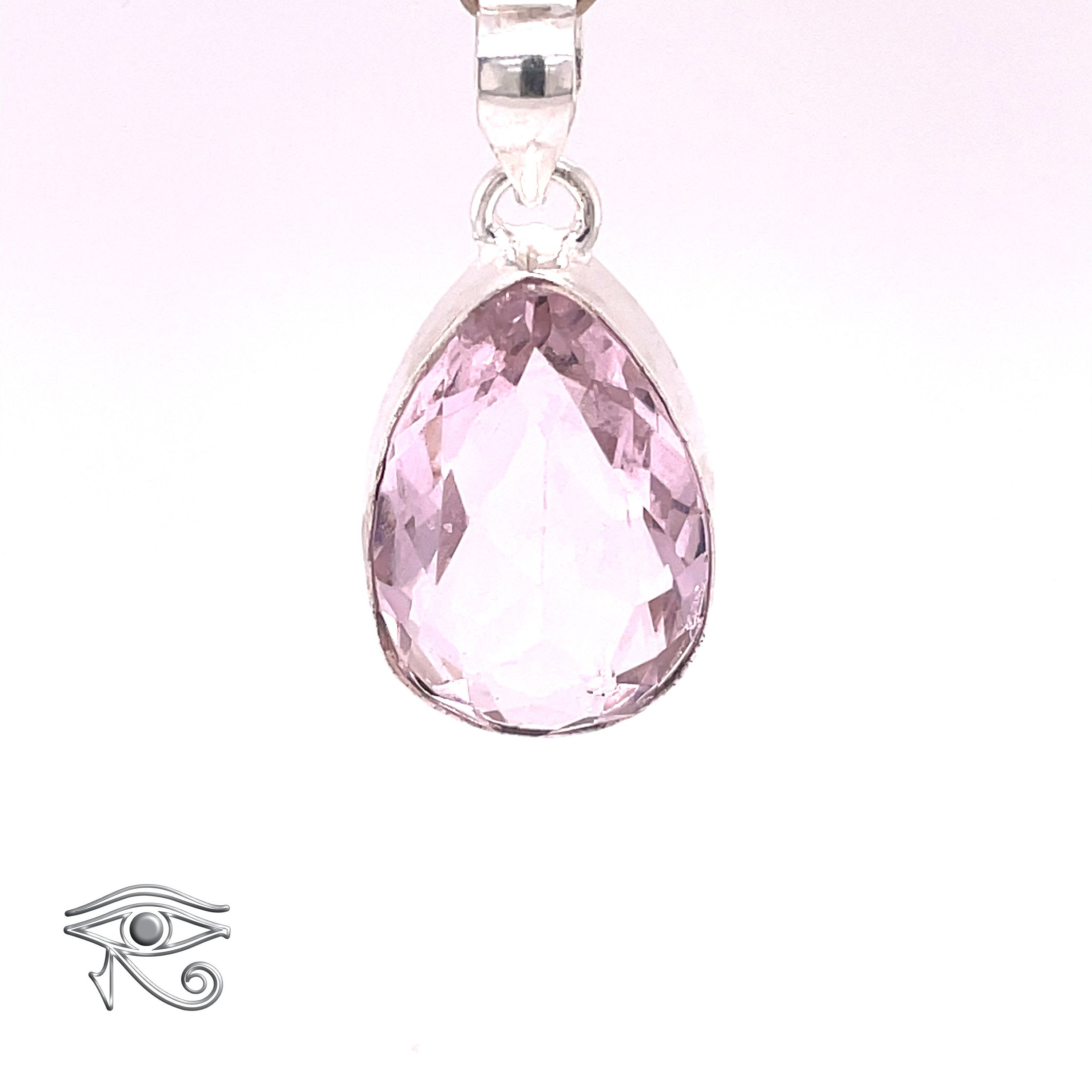 Cherry Blossom Quartz Stainless Steel Pendant Etsy