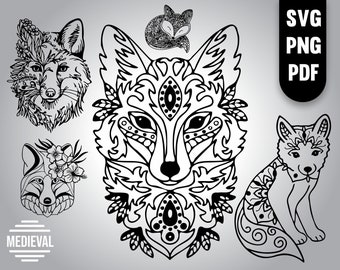 Download Fox Mandala Svg Etsy