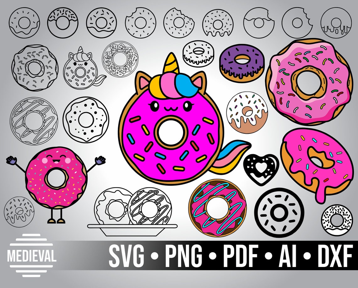 Download Donut Svg sprinkles Svg Layered Donut Svg Donut mit | Etsy
