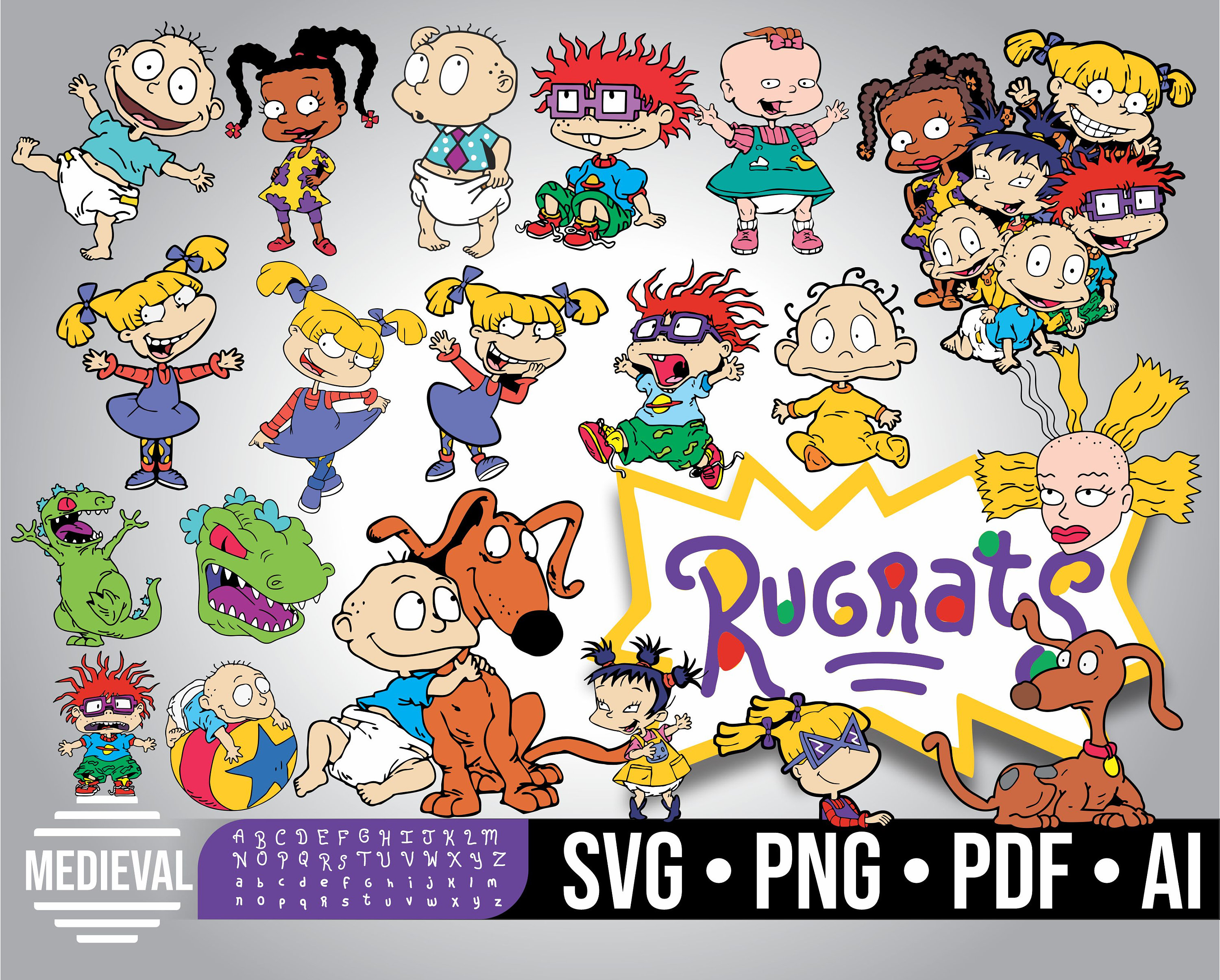 Download Rugrats svg bundle Tommy Chuckie Finster Rugrats set | Etsy