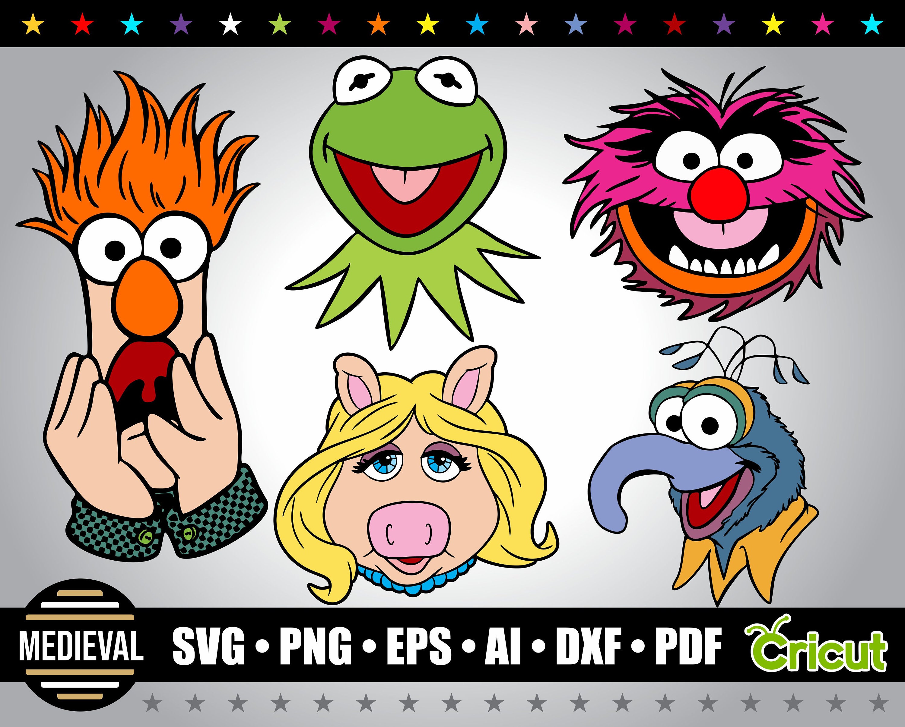 The Muppets svg Cricut svg Silhouette svg Kermit svg Miss | Etsy