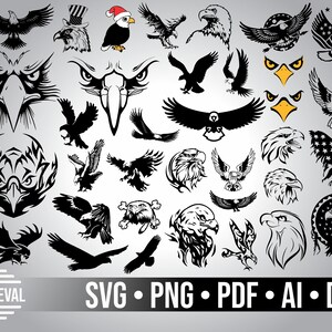 Download Eagle Svg Bundle Eagle Silhouette Cricut Cutting Files Digital File Mandala Eagle Tattoo Eagle Clipart Flying Eagle Svg Svg Png Dxf Clip Art Art Collectibles
