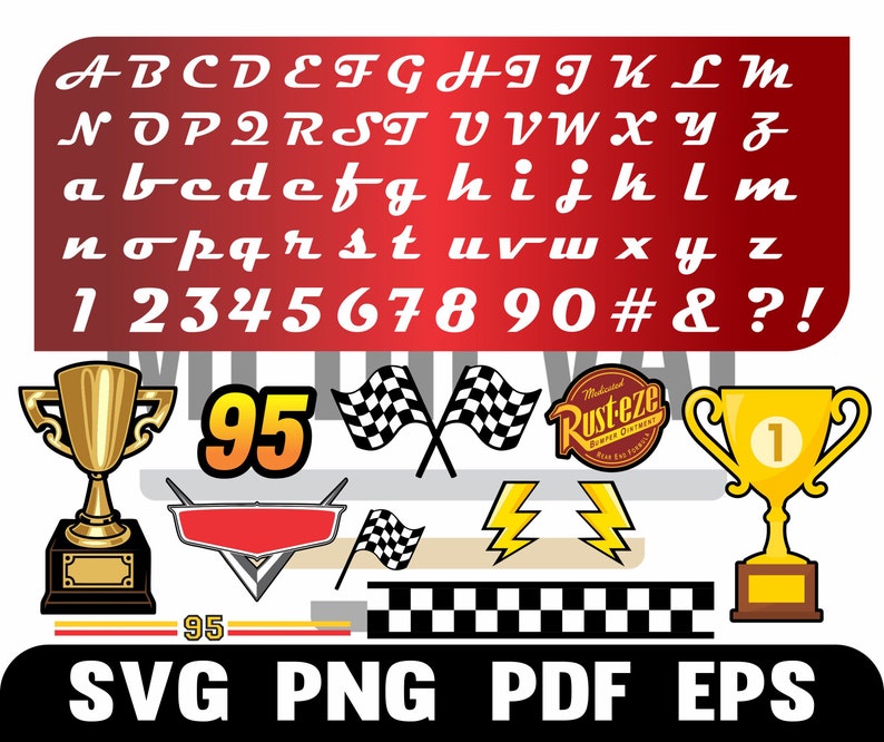 Free Free 151 Disney Cars Birthday Svg SVG PNG EPS DXF File