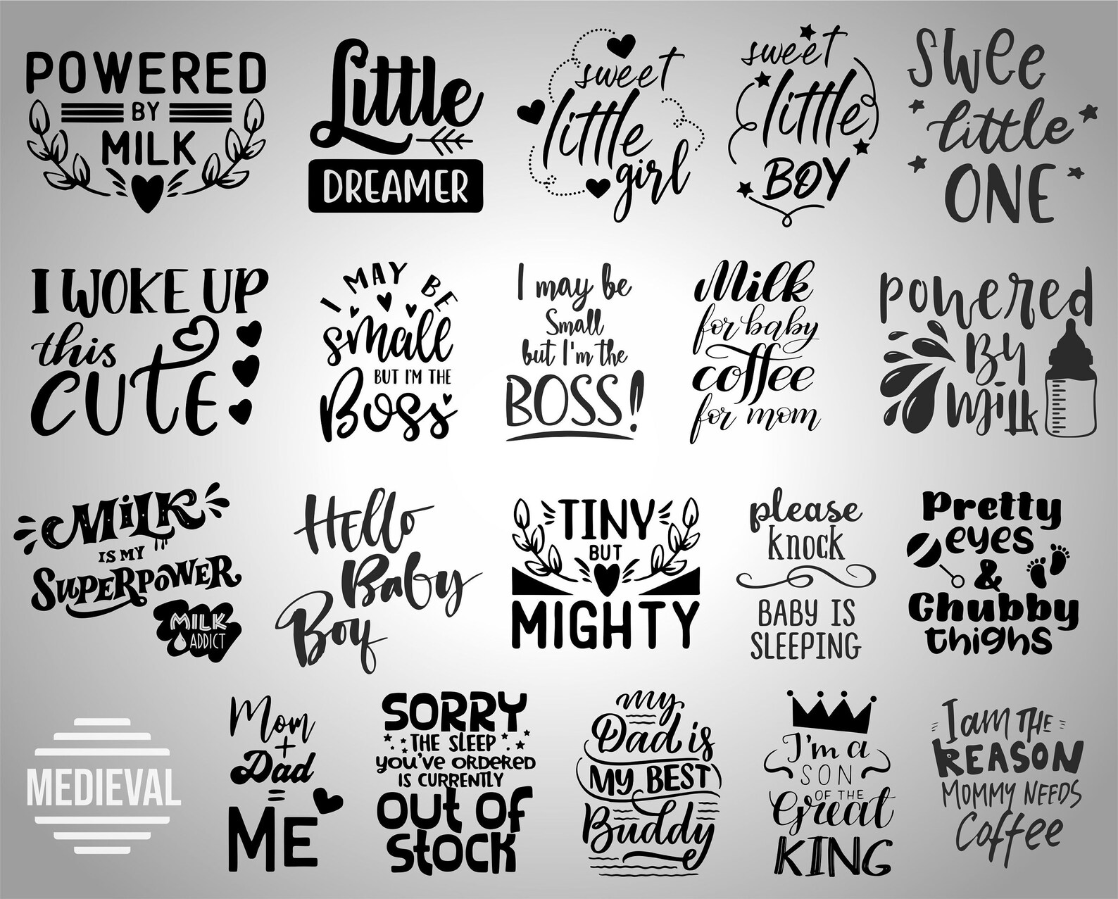 Baby SVG designs Cute Baby Saying SVG Baby Quotes Bundle  Etsy