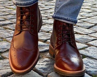 wingtip winter boots