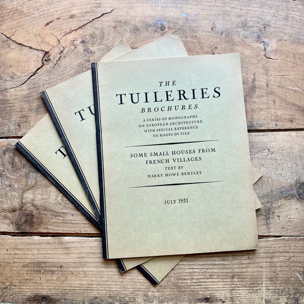The Tuileries Brochures: Monographs on European Architecture (1930s) | French Villages, Northern France, Saulieu | Vintage Photographs