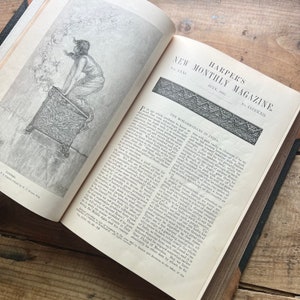 Harper’s Monthly (1885) | July - November | Bound Magazine | Antique Book | Engravings, Illustrated | History, Fashion, Fiction, Editorials
