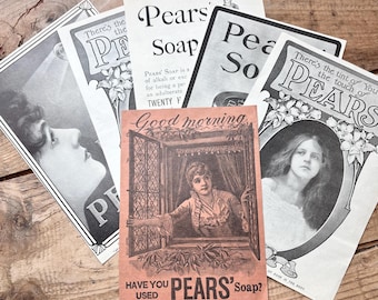 1889 Antique Victorian Advertisement - Pears Soap - Good Morning