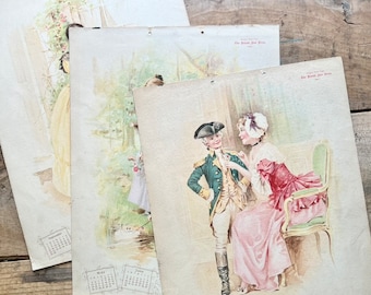 Vintage 1997 Victorian Wall Calendar by Cleo Calendars