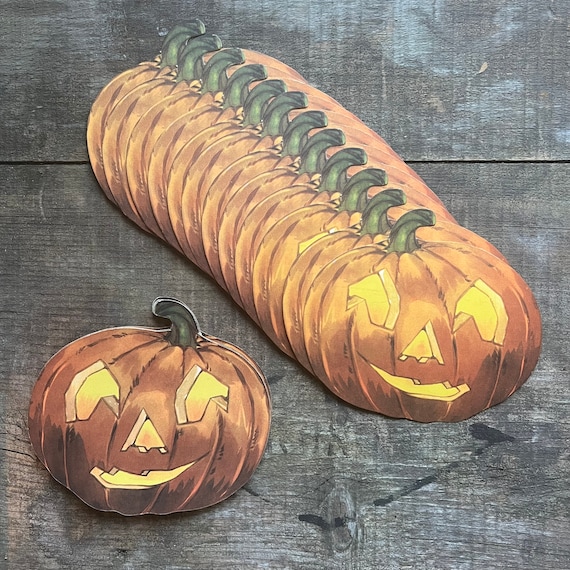 Vintage Die-cut Jack O'lanterns, 1930s | Halloween Pumpkin