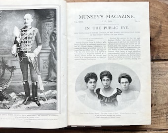 Bound Munsey's Magazine (1900) / Moda, Cultura, Palcoscenico, Architettura, Letteratura, Pubblicità / Vintage, Antico, Vittoriano, Edoardiano / Effimere