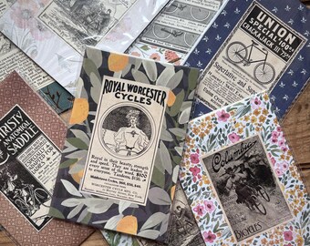 Reklamy rowerów (lata 90. XIX w.) | Papierowe passe-partout, gotowe do oprawienia | Spaulding, Gormully, kolumbijskie, rambler | Reklamy antyczne, zabytkowe, wiktoriańskie |