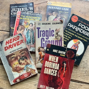 Pulp Fiction Books, Sexy & Scandalous (1950s) | Choice of Book | Crime, Romance, Smut | Retro, Vintage | Book Covers | Gift Idea for Readers
