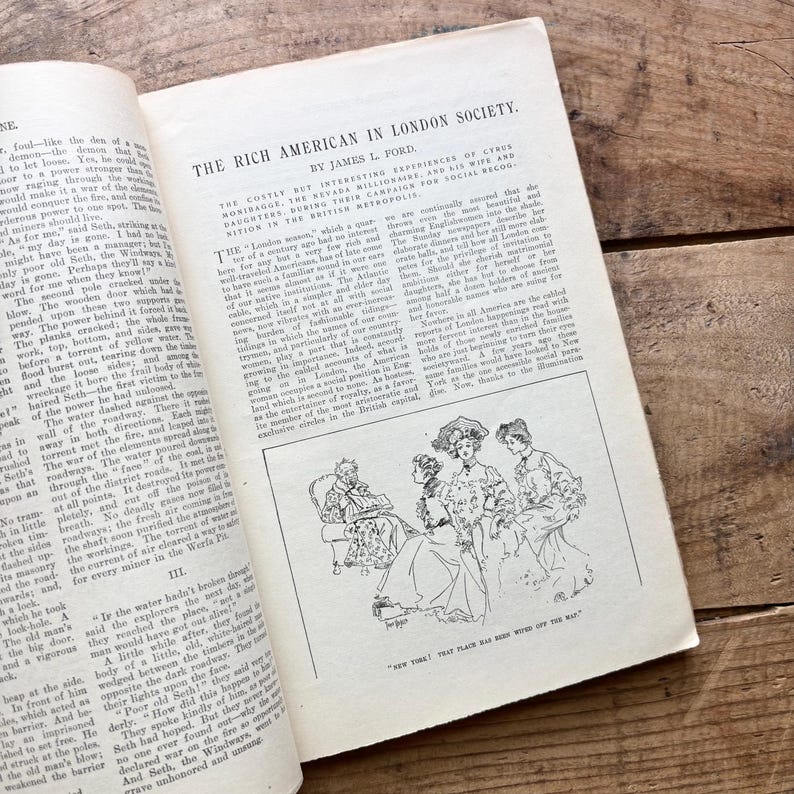 Rivista Munsey (aprile 1905) / Principessa rumena, Londra, Rockefeller, Marina degli Stati Uniti / Moda, Cultura, Teatro, Letteratura, Pubblicità / Vintage, Antico immagine 4