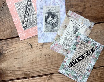 Publicités de parfums (années 1890) | passe-partout, prêt à encadrer | Parfumerie française Doussan, Murray & Lanman's | Petites annonces anciennes, vintage, victorienne