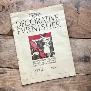 Het tijdschrift voor decoratieve meubelmakers (april 1932) | Vintage, Art-deco | Ontwerp, decor, architectuur, versiering | Antieke advertenties