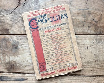 Cosmopolitan Magazine (August 1903) | Antique Fashion, Decor, Art | Current Events, Short Fiction | Vintage Woman's Magazine, Advertisements