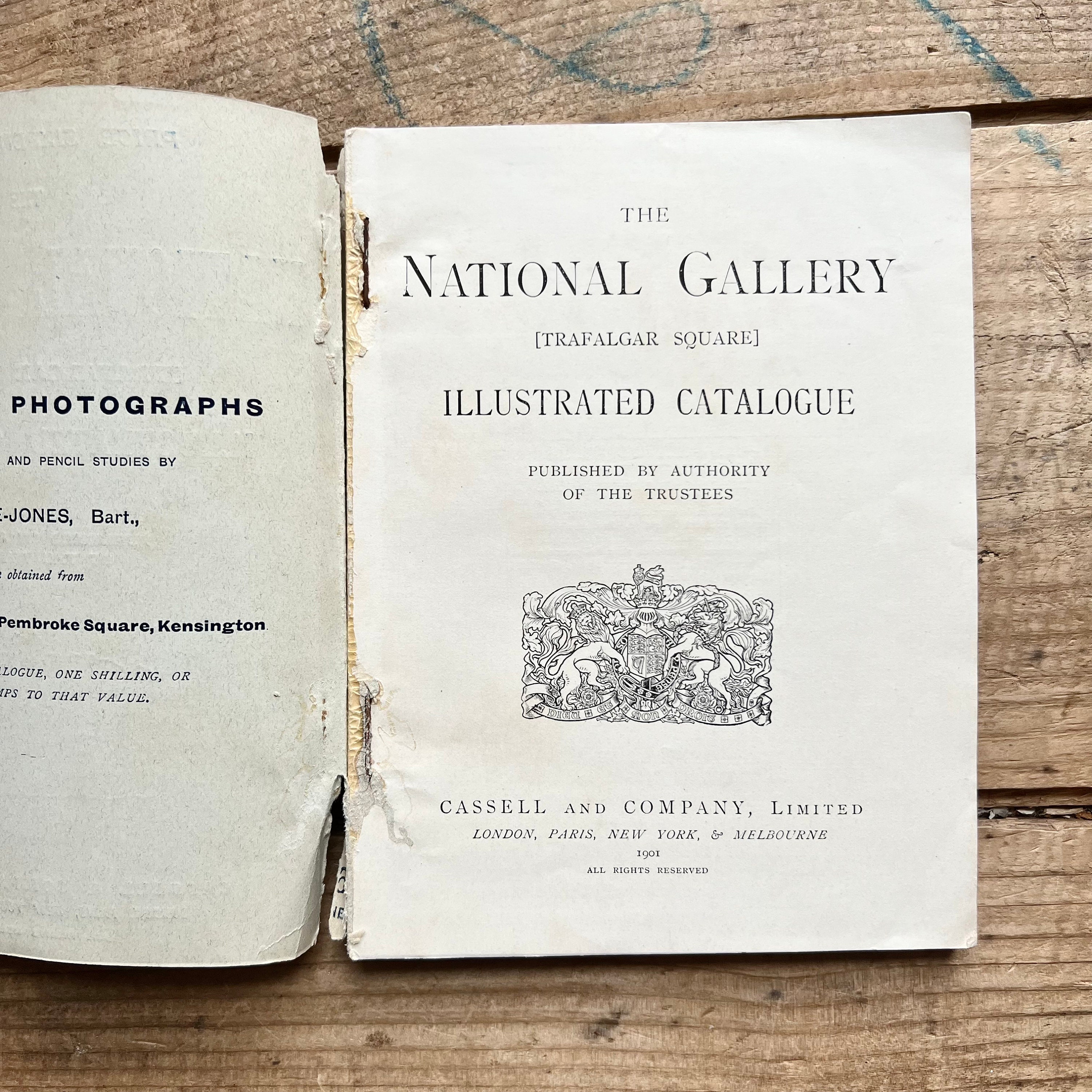 National Gallery Illustrated Catalogue 1901 Antique Travel Books Maps