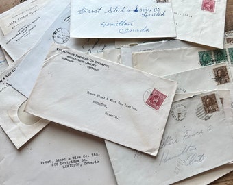 Envelopes Bundles (1900s-1940s) | Ten or Twenty Pieces | Vintage Ephemera Lots | Craft, Journal Supplies | Handwritten, Advertising, Antique