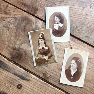 Ohio Women Carte de Visites (late 1800s) | EF Feiger, Photographer | Pomeroy, OH | Vintage Photographs, Victorian Fashion, Antique Jewelry