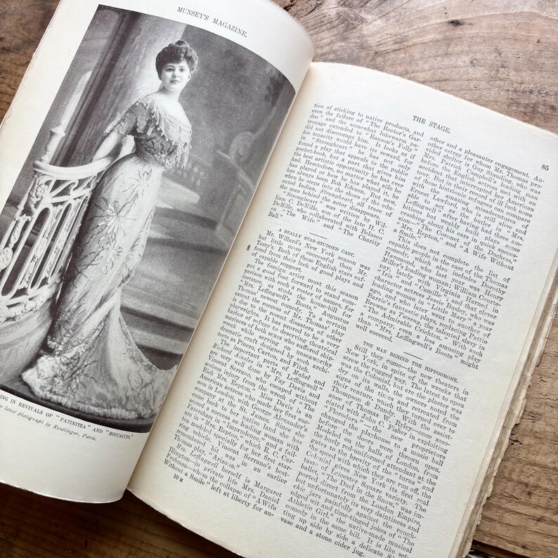 Rivista Munsey (aprile 1905) / Principessa rumena, Londra, Rockefeller, Marina degli Stati Uniti / Moda, Cultura, Teatro, Letteratura, Pubblicità / Vintage, Antico immagine 7