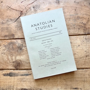 Anatolische Studien: Zeitschrift des British Institute of Archaeology in Ankara (1973) | Vintage Landkarten, Fotografien, Artefakte, türkische Geschichte