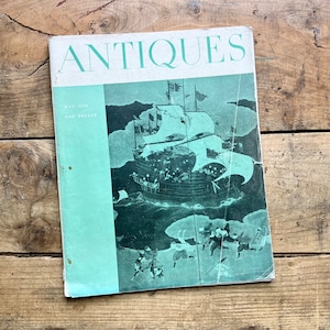 Antiques Magazine (May 1958) | Midcentury Decor, Design, Art | Furniture, Museums, Guilds, Pottery | 20th Century Interiors | Vintage Book