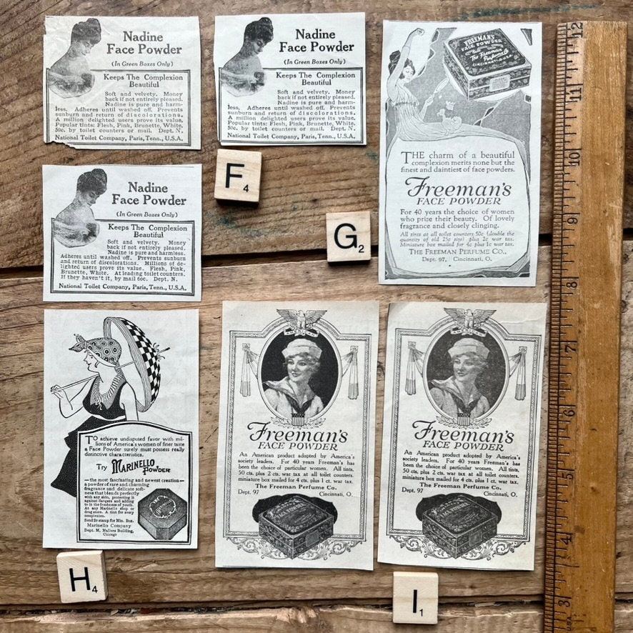Advertisements Powder Your Nose c 1910s Vintage Beauty Cosmetics Advertisements Powder Your Nose c 1910s Vintage Beauty Cosmetics