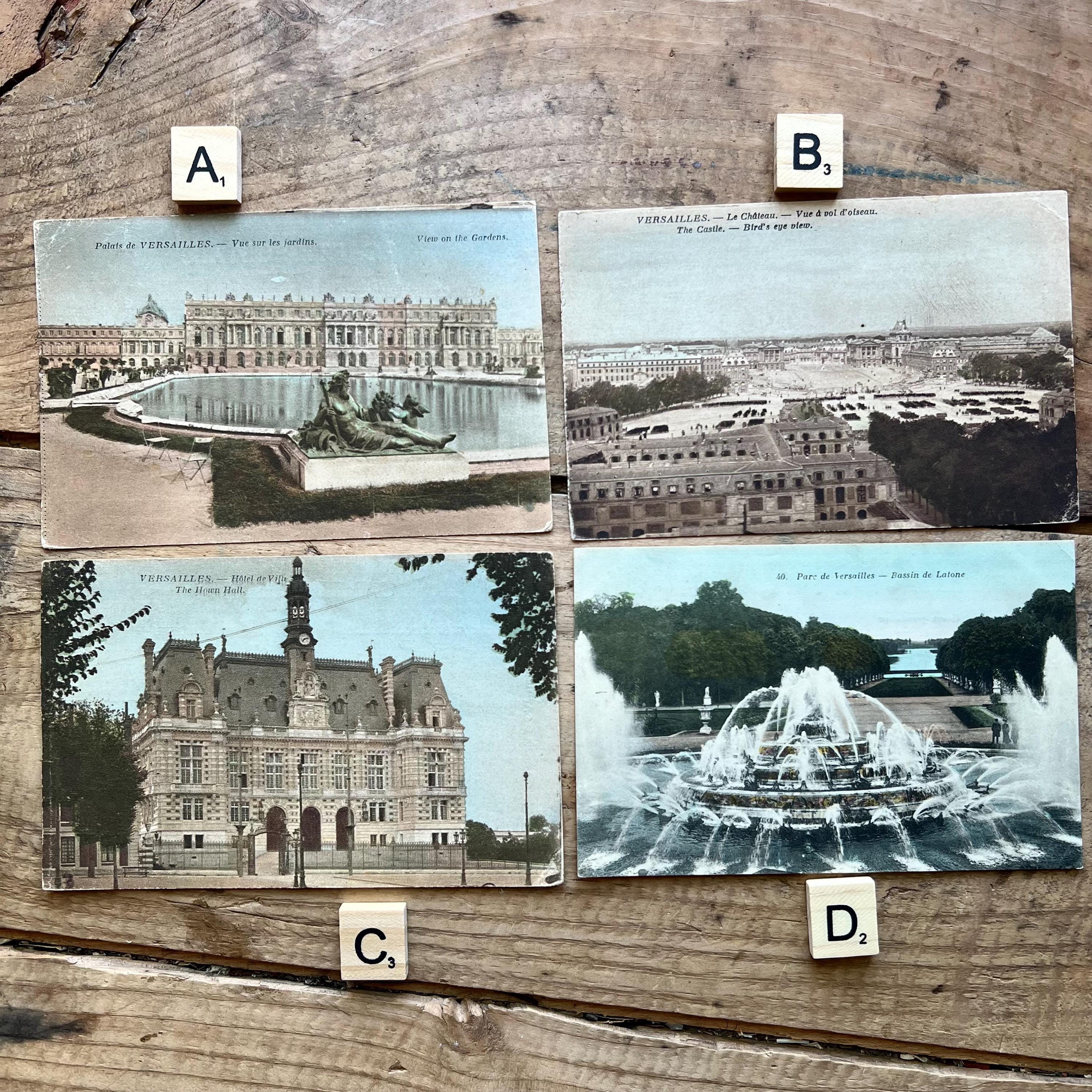 Versailles Postcards (early 1900s) | Unsent French Ephemera