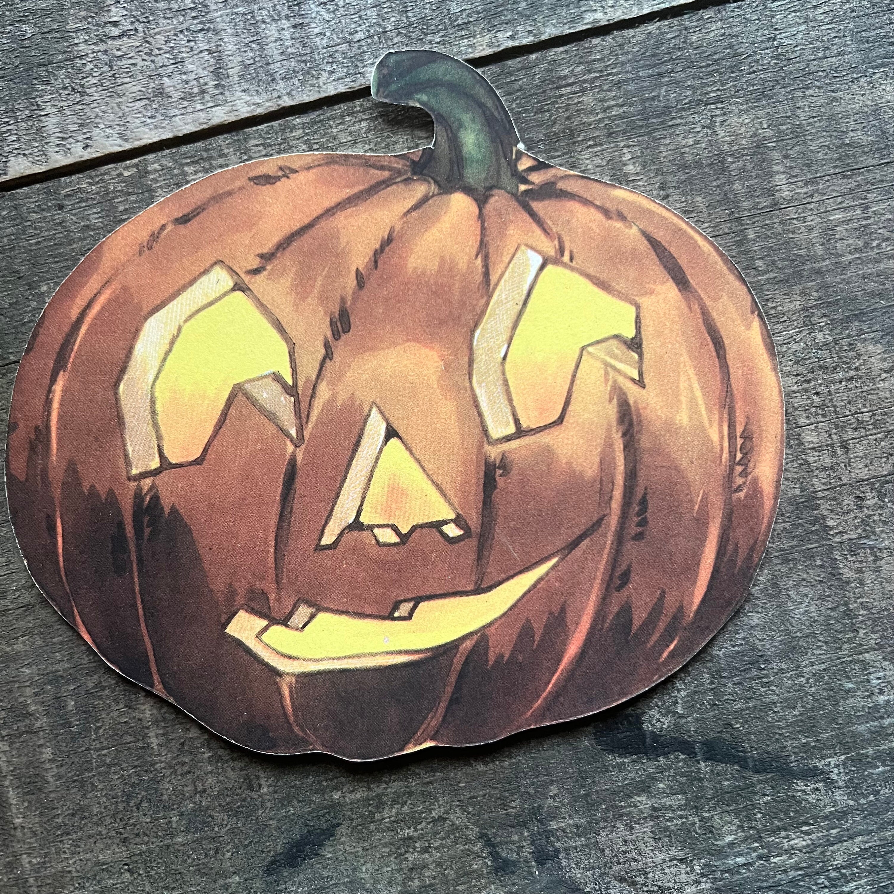 Vintage Die-cut Jack O'lanterns, 1930s | Halloween Pumpkin