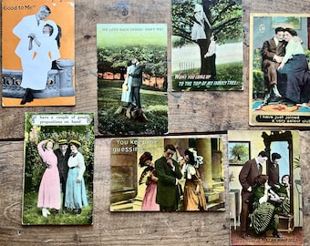 Antique Postcards, Love and Humor | early 1900s | Unusual, Victorian, Funny, Weird | Victorian, Edwardian | Romance, Marriage, Engagement