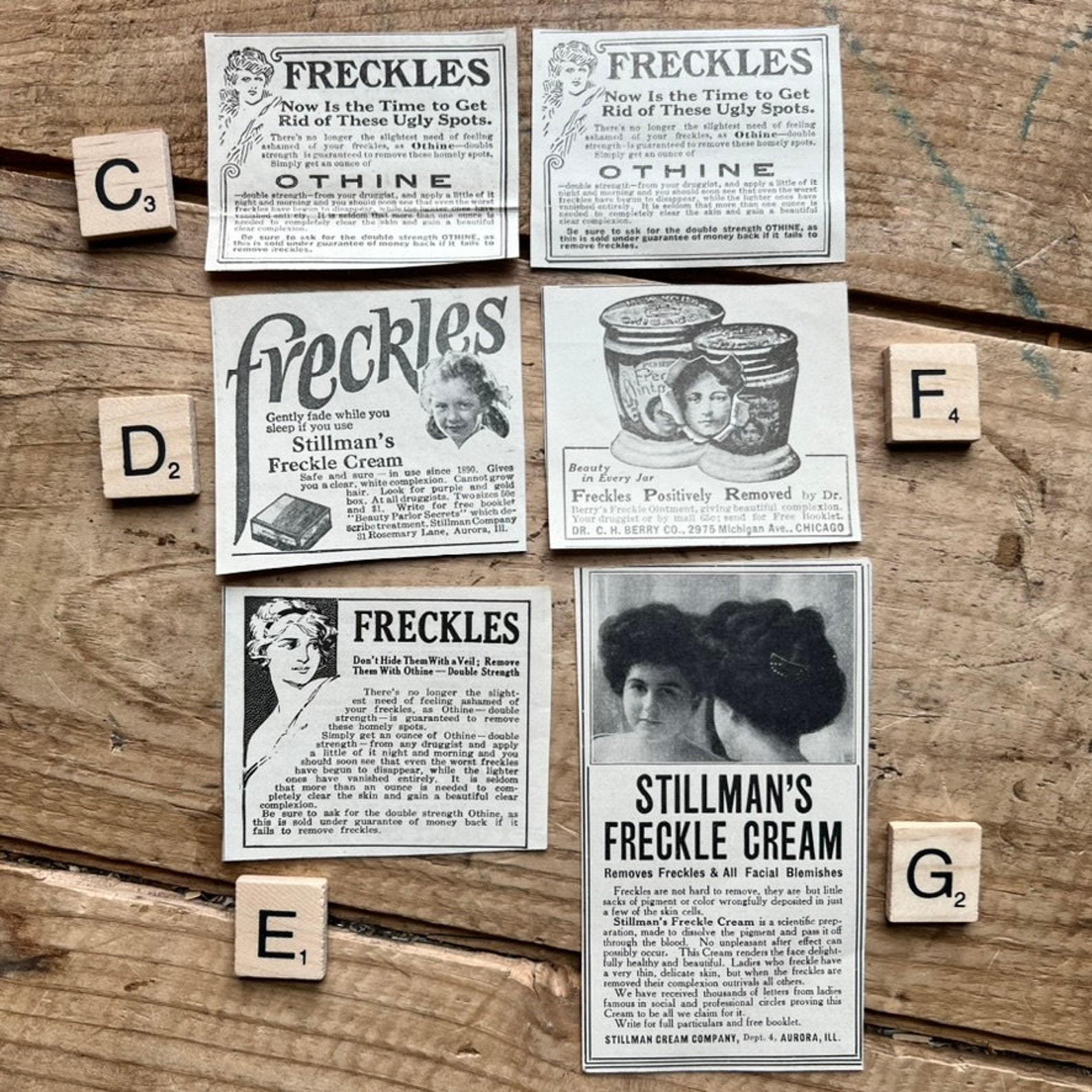 Advertisements Freckles Begone c 1910s Vintage Beauty Cosmetics Advertisements Freckles Begone c 1910s Vintage Beauty Cosmetics