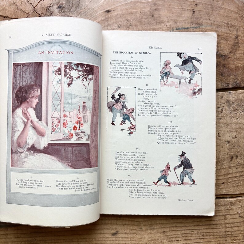 Rivista Munsey (aprile 1905) / Principessa rumena, Londra, Rockefeller, Marina degli Stati Uniti / Moda, Cultura, Teatro, Letteratura, Pubblicità / Vintage, Antico immagine 3