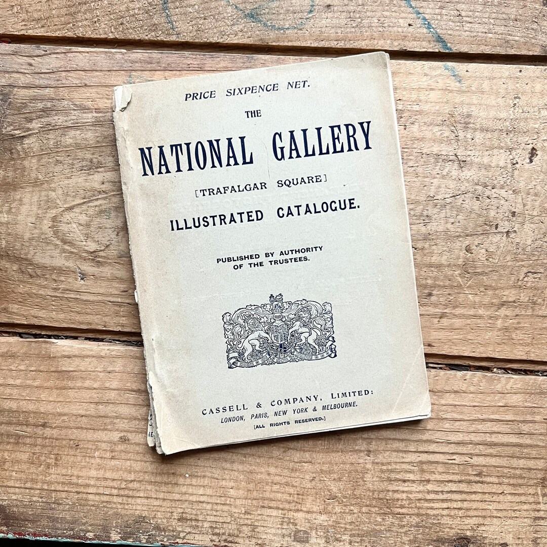 National Gallery Illustrated Catalogue 1901 Antique Travel Books Maps