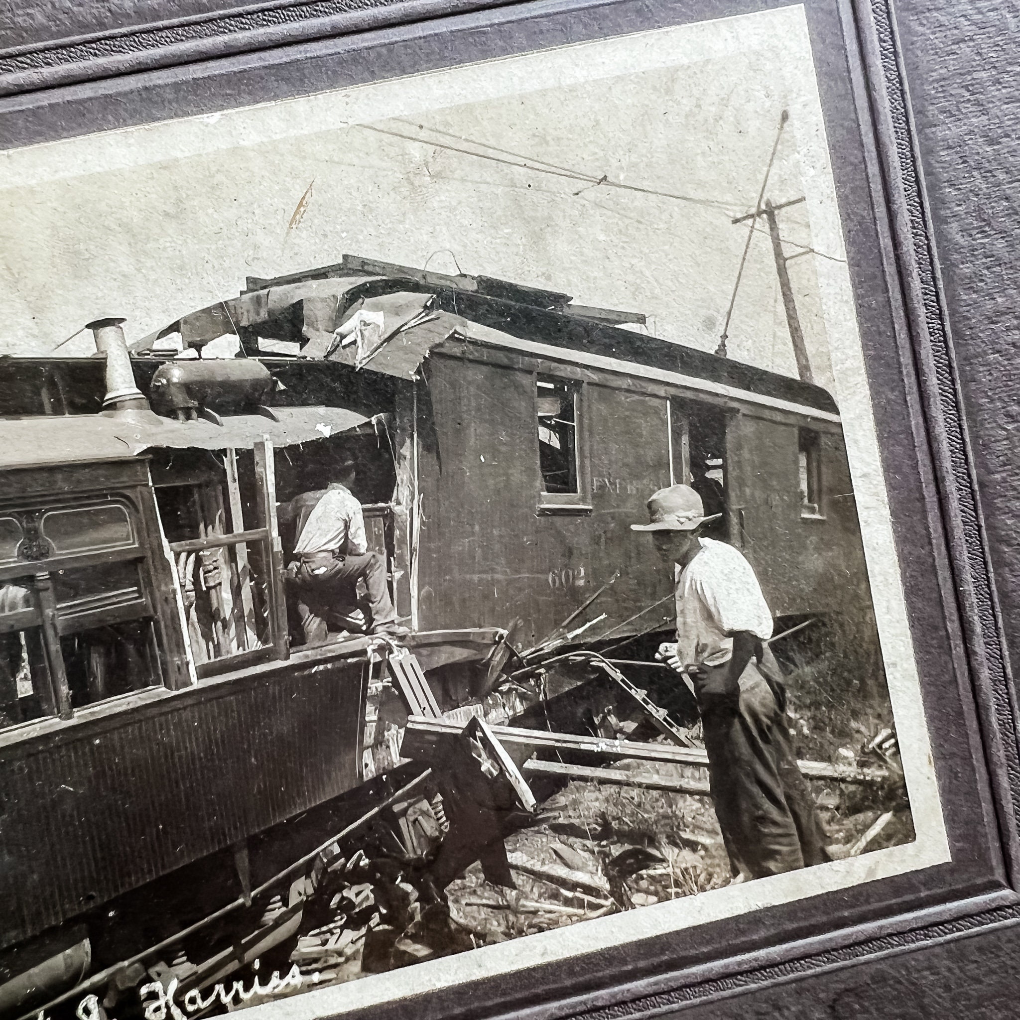 Photograph, Train Crash | C. 1920s | Antique Photo on Board | Vintage ...