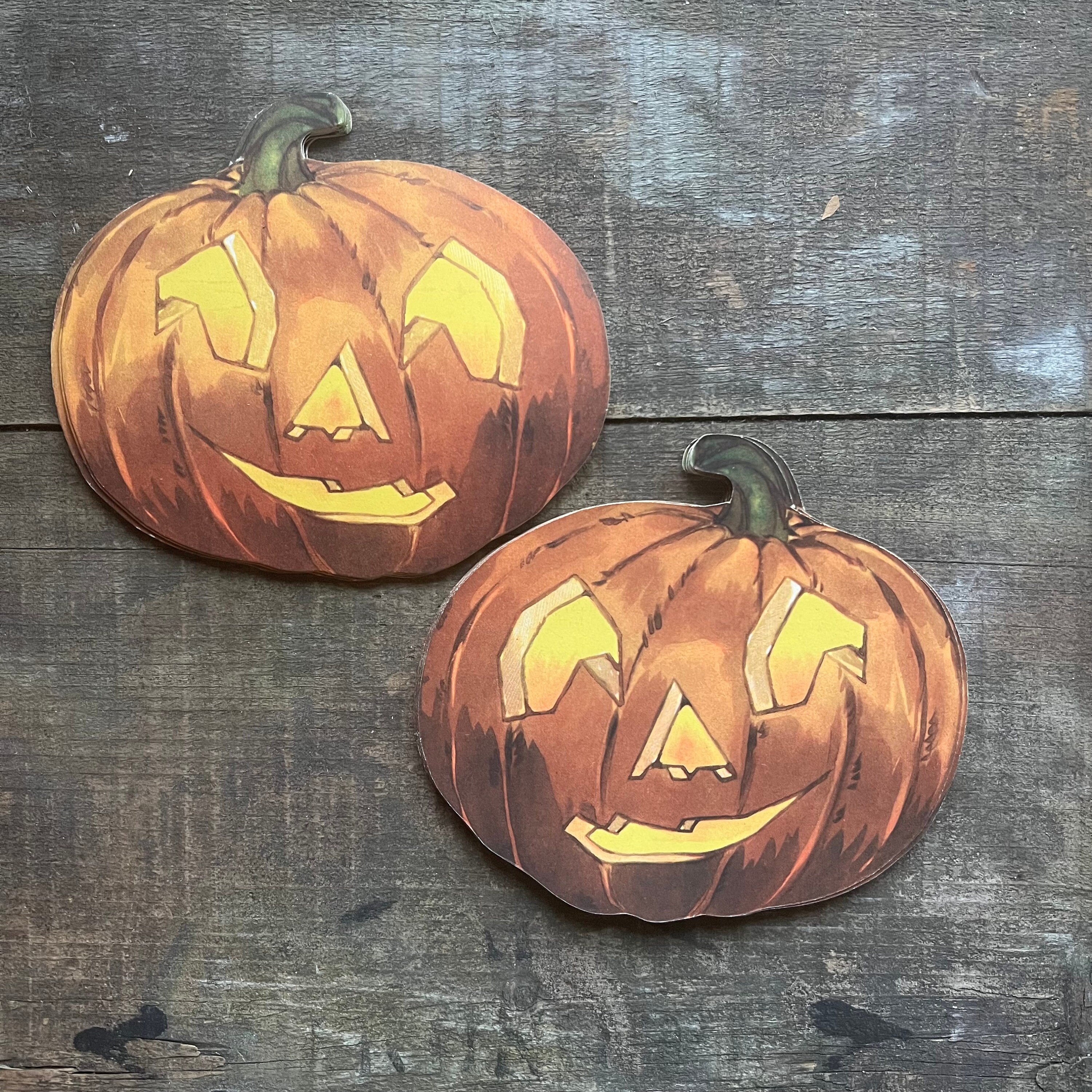 Vintage Die-cut Jack O'lanterns, 1930s | Halloween Pumpkin