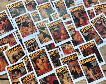 Historias de terror y tarjetas de cuentos de terror, Mujeres en el terror (1993) / Tarjetas comerciales de películas antiguas / Coleccionables, Retro / Efímero, Papel / Extraño, Impar