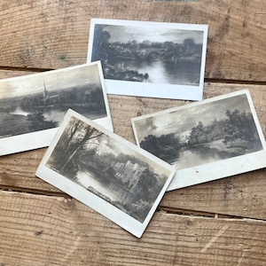 Cartoline panoramiche della Gran Bretagna (anni '10) / Stratford, Warwick, Balgownie / Materiale fotografico / Materiale vittoriano scritto a mano / Inghilterra d'epoca
