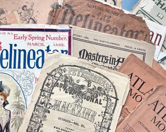 アンティーク 雑誌 １００年以上前 まとめ 戦前 海外 1900年代のフランス製アンティーク雑誌のページ - 5枚 - ヴィクトリア