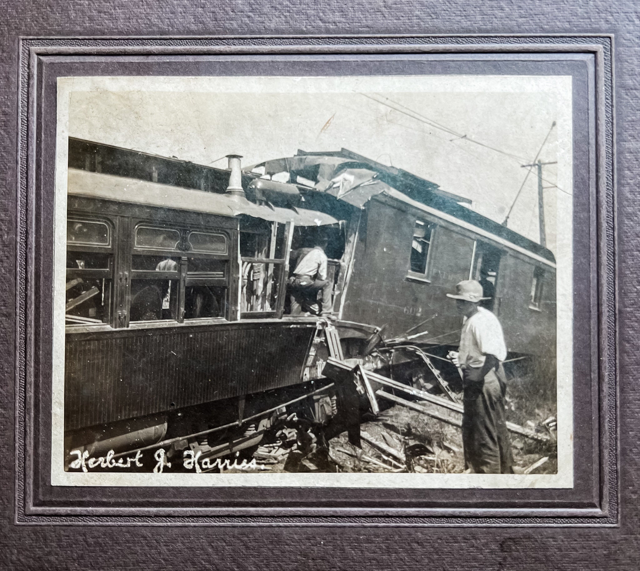 Photograph, Train Crash | C. 1920s | Antique Photo on Board | Vintage ...