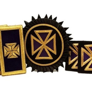 Masonic Freemason Knights Templar Past Grand Commander Accessory Set Mylar Gift For Him