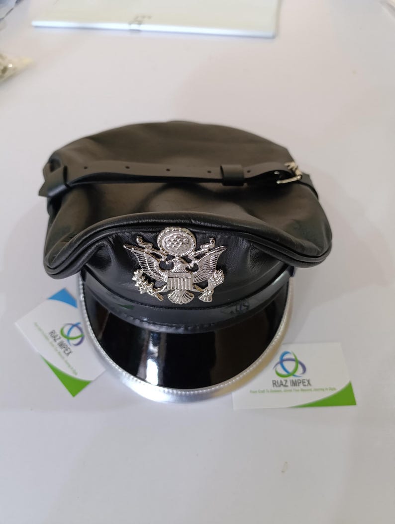Finest Soft Real Leather Biker ,muir Cap Us Hat in All Sizes Replica - Etsy